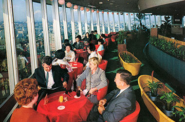 Blue Sky Lounge was as popular as Tokyo Tower.