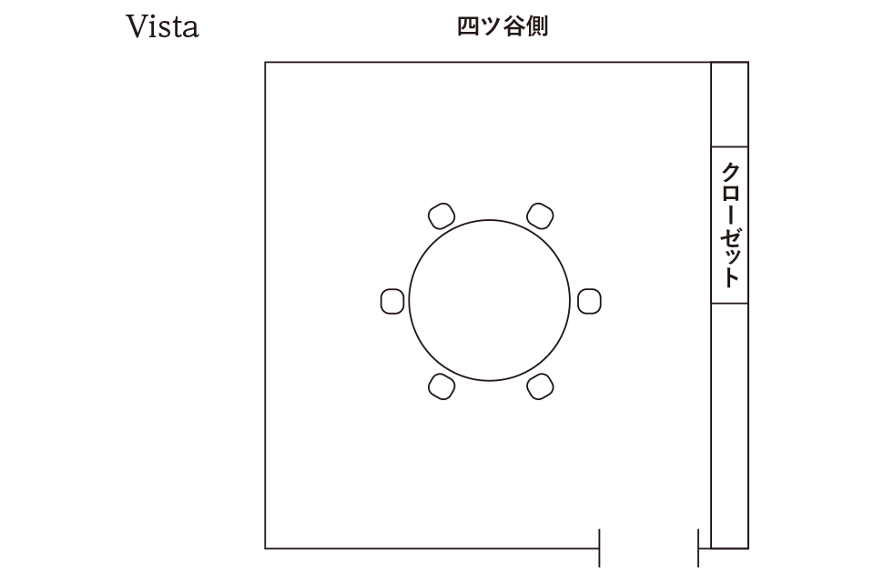 Vistaのテーブルレイアウト図