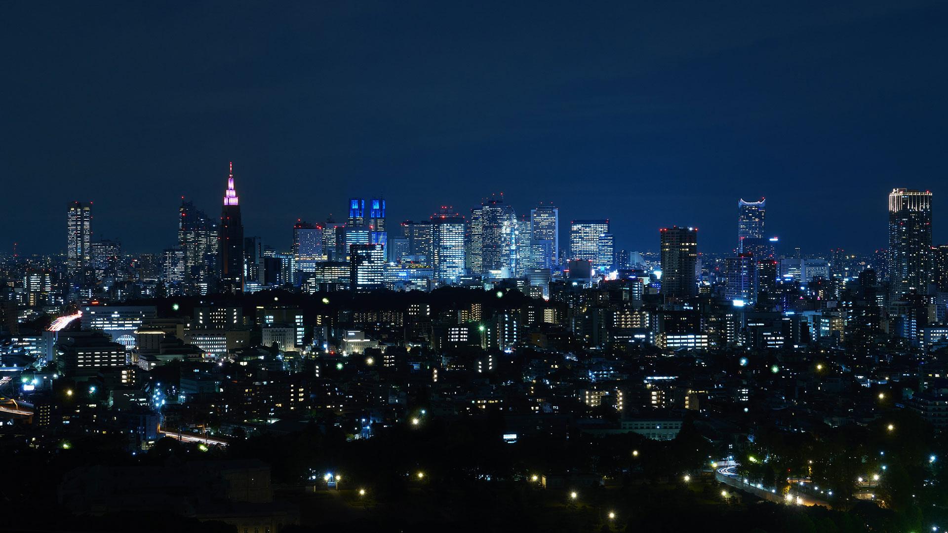 Nightscapes from Hotel New Otani Tokyo